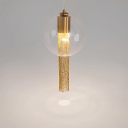 Maytoni Flusso Pendellampa Ø25 cm, Mässing