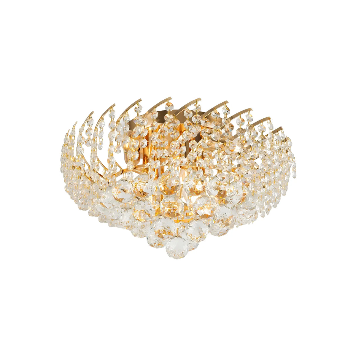 Maytoni Karolina Ljuskrona Ø41 cm, Guld