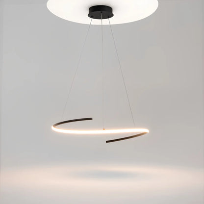 Maytoni Curve Pendellampa Ø60 cm, Svart