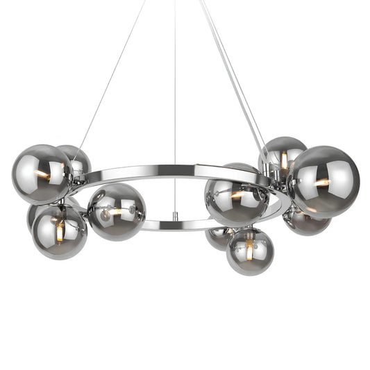 Maytoni Dallas Pendellampa Ø67 cm, Krom