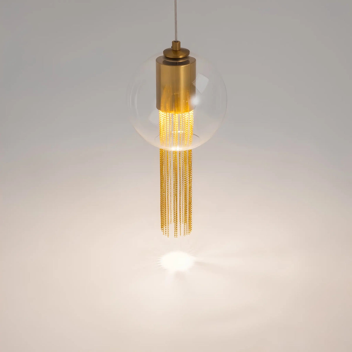 Maytoni Flusso Pendellampa Ø20 cm, Mässing