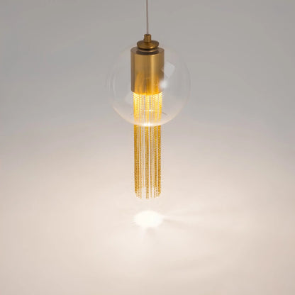 Maytoni Flusso Pendellampa Ø20 cm, Mässing