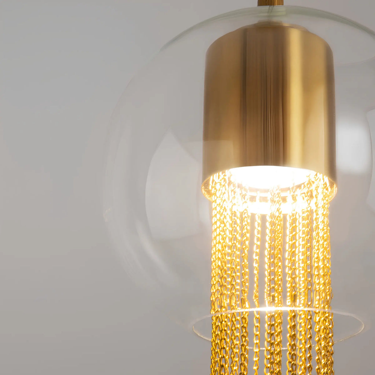 Maytoni Flusso Pendellampa Ø20 cm, Mässing