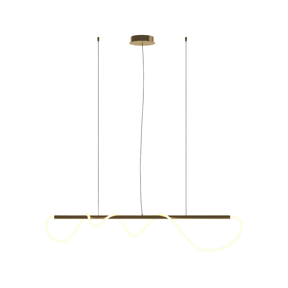 Maytoni Tau Pendellampa L140 cm, Guld