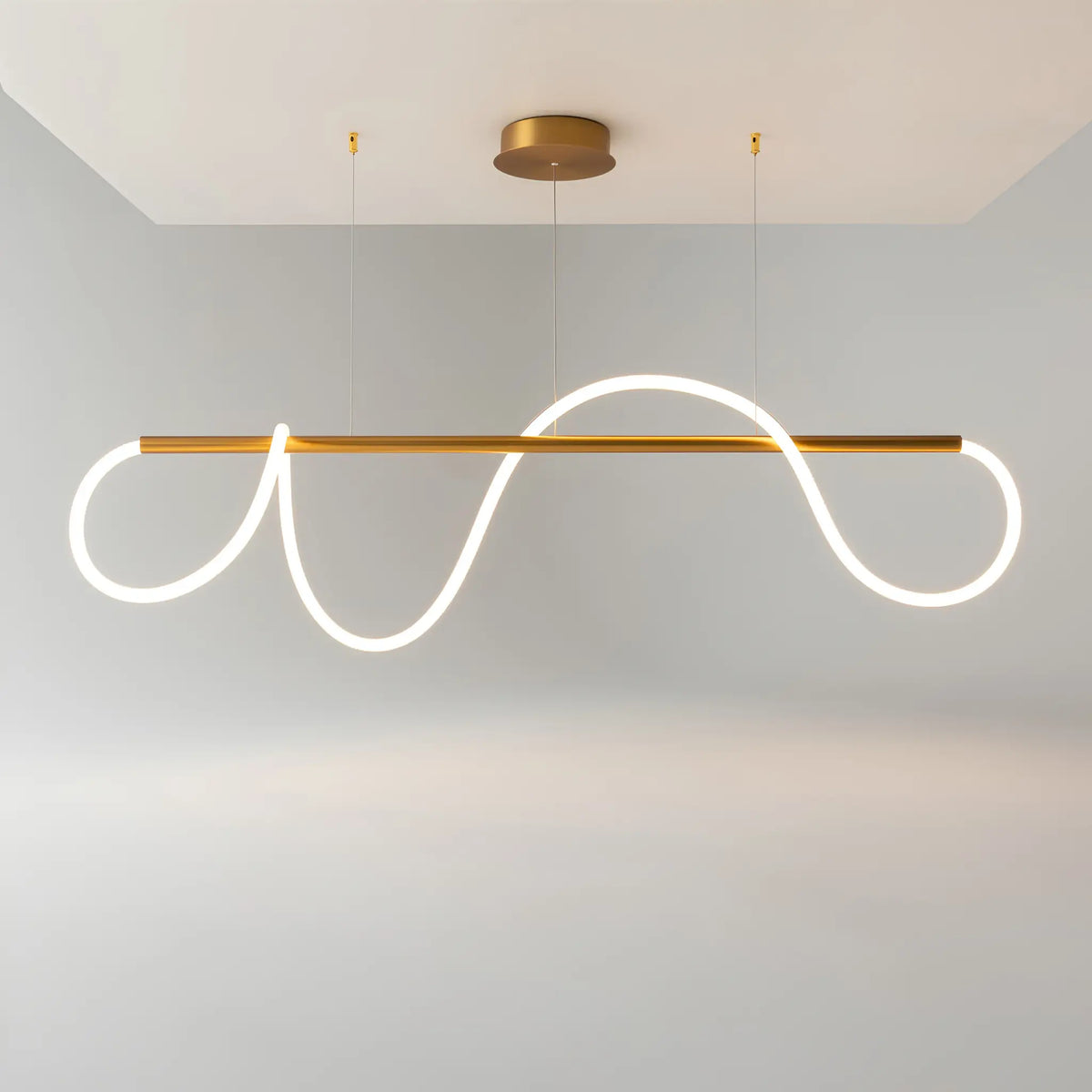 Maytoni Tau Pendellampa L140 cm, Guld