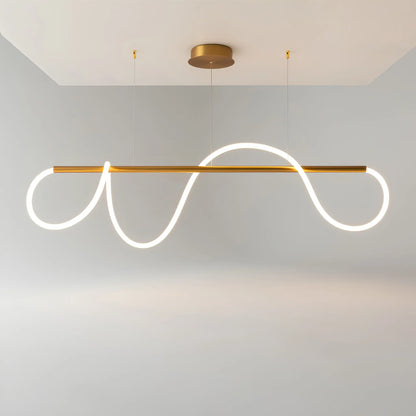 Maytoni Tau Pendellampa L140 cm, Guld