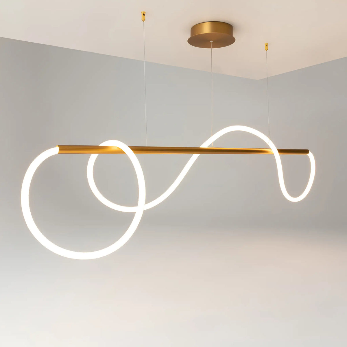Maytoni Tau Pendellampa L140 cm, Guld