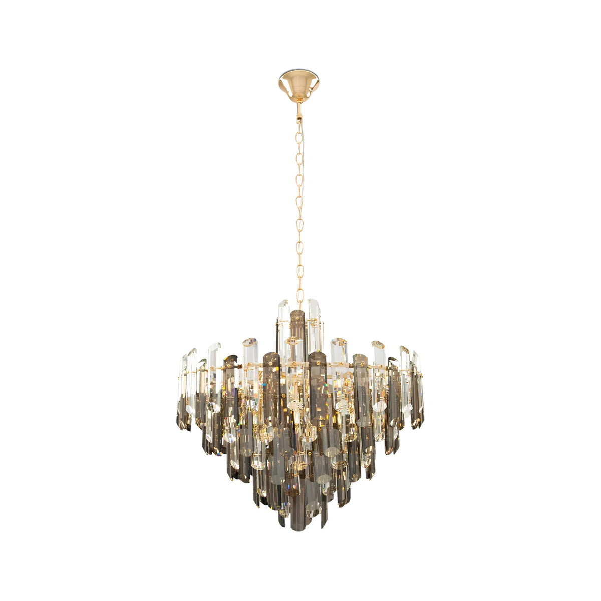 Maytoni Flare Pendellampa Ø60,8 cm, Guld