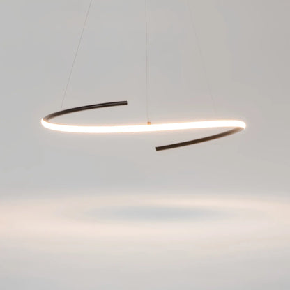 Maytoni Curve Pendellampa Ø60 cm, Svart