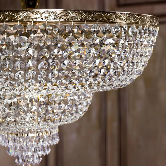 Maytoni Palace Ljuskrona Ø80 cm, Guld