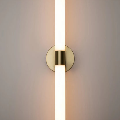 Maytoni Axis Vägglampa H63 cm, Guld
