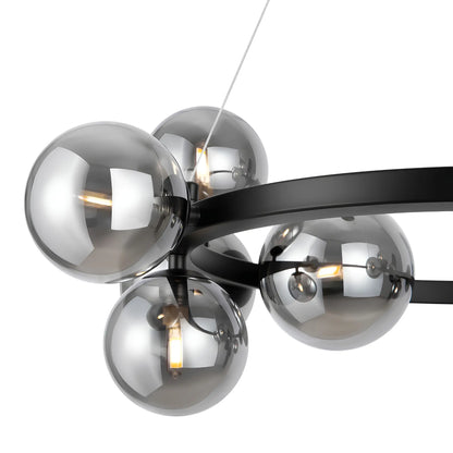 Maytoni Dallas Pendellampa Ø67 cm, Svart