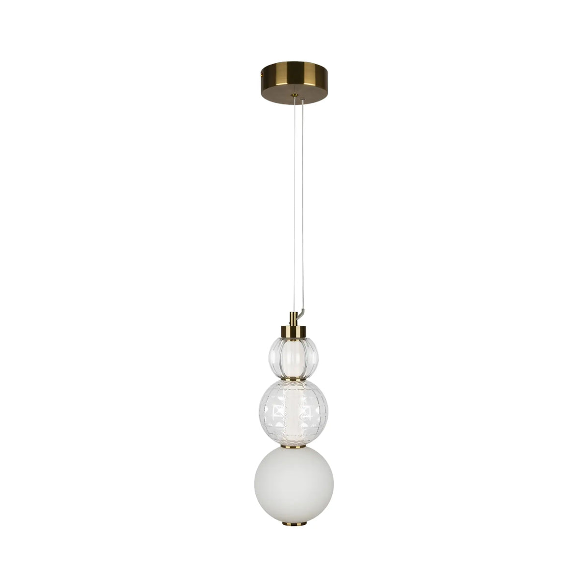 Maytoni Collar Pendellampa Ø14,7 cm, Guld