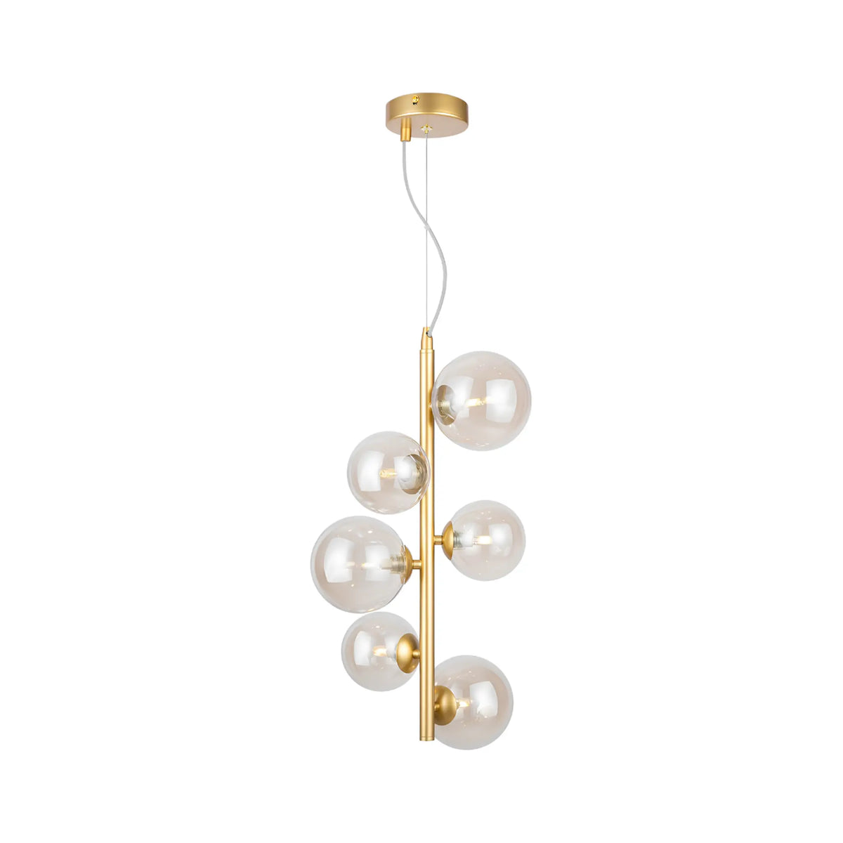Maytoni Dallas Pendellampa Ø29 cm, Guld
