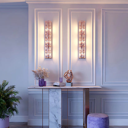 Maytoni Facet Vägglampa H75,2 cm, Guld