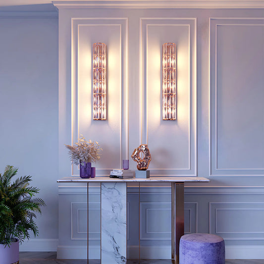 Maytoni Facet Vägglampa H75,2 cm, Guld