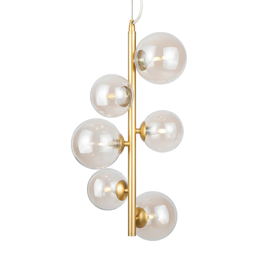 Maytoni Dallas Pendellampa Ø29 cm, Guld