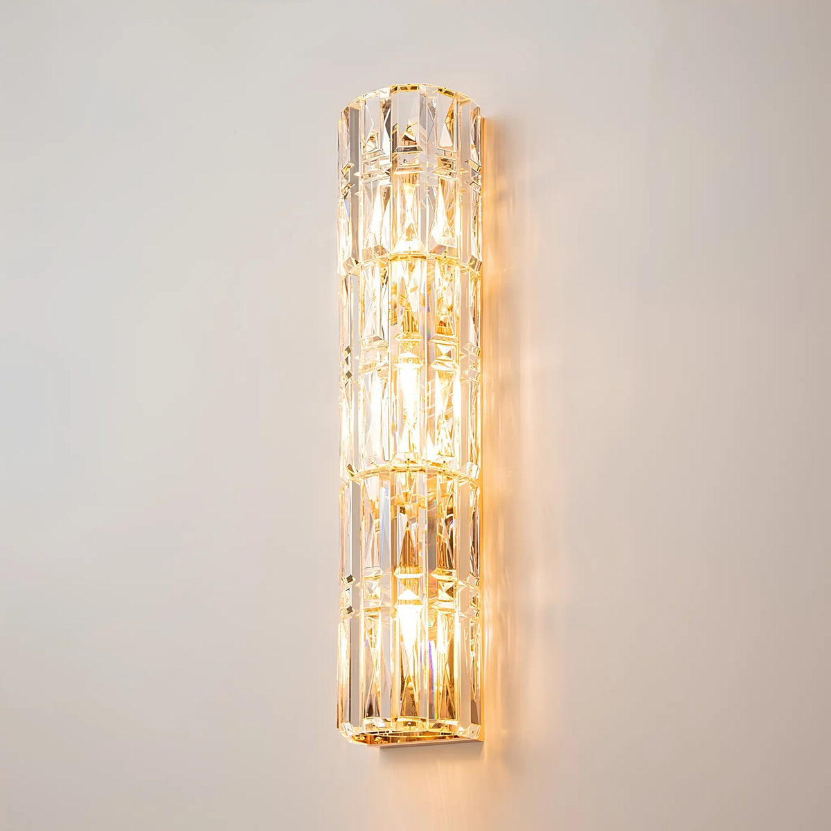 Maytoni Facet Vägglampa H75,2 cm, Guld