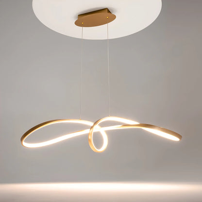 Maytoni Curve Pendellampa, Guld