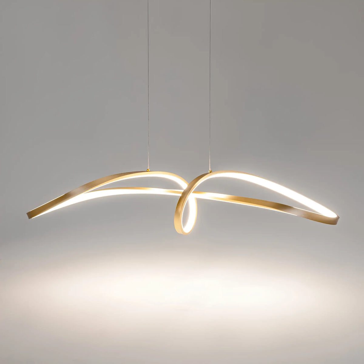 Maytoni Curve Pendellampa, Guld
