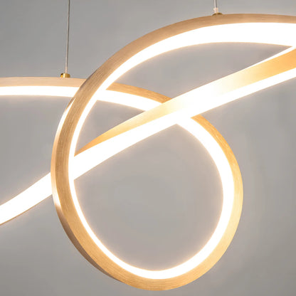 Maytoni Curve Pendellampa, Guld