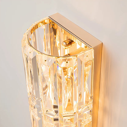 Maytoni Facet Vägglampa H75,2 cm, Guld