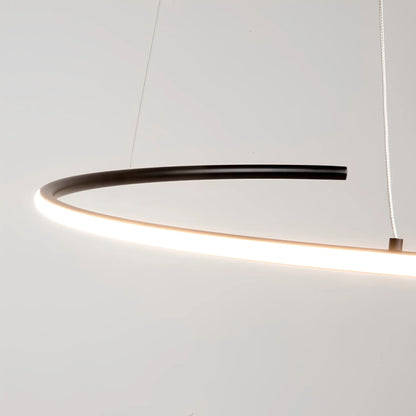 Maytoni Curve Pendellampa Ø60 cm, Svart