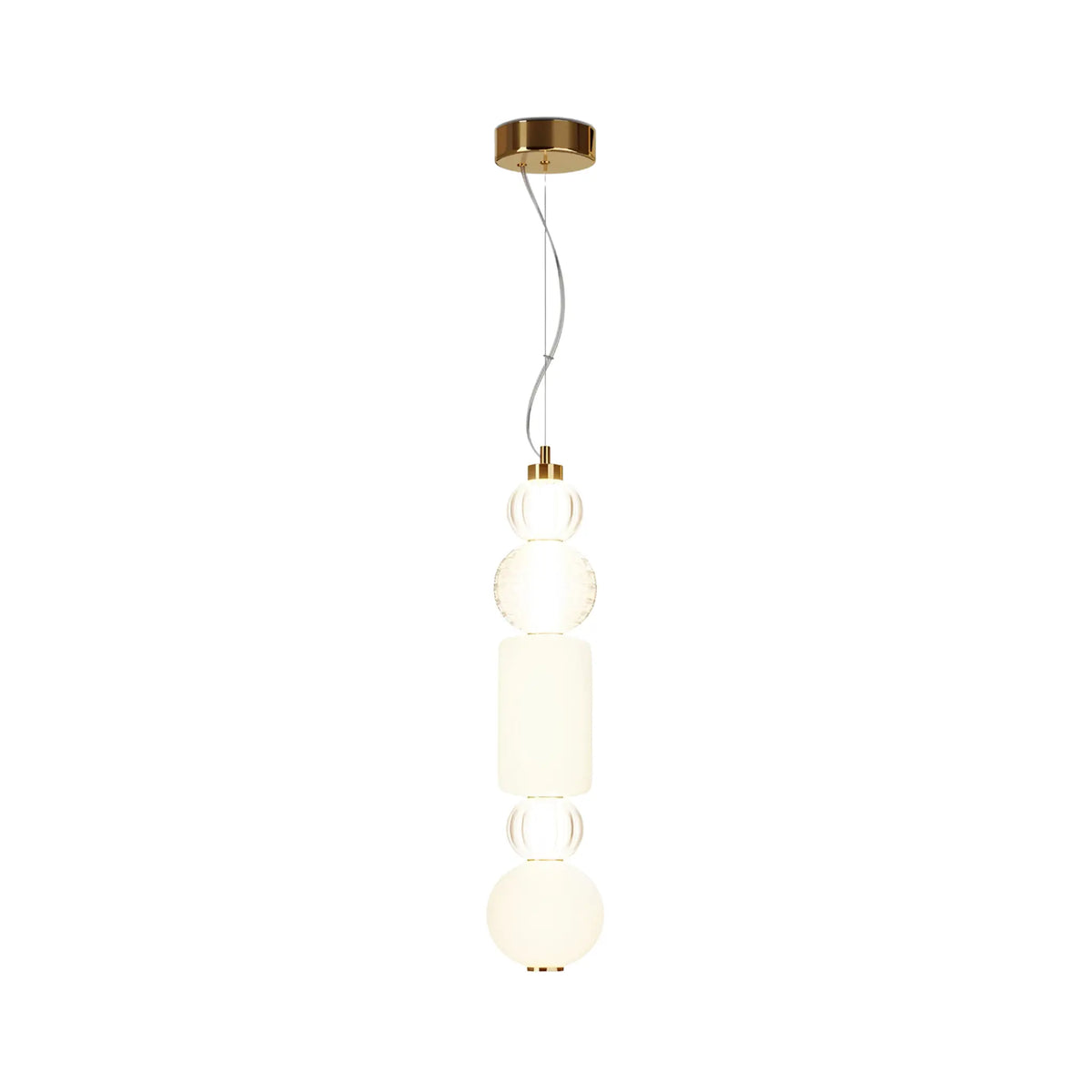 Maytoni Collar Pendellampa Ø14,7 cm, Guld