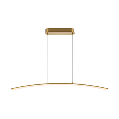 Maytoni Curve Pendellampa L98 cm, Mässing