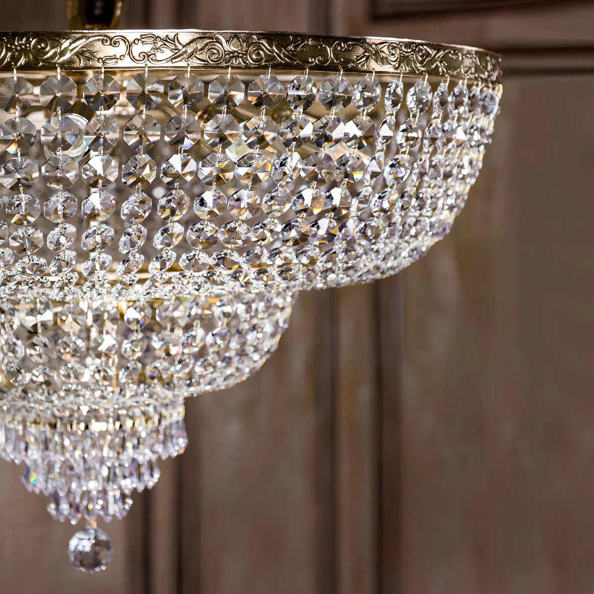 Maytoni Palace Ljuskrona Ø100 cm, Guld