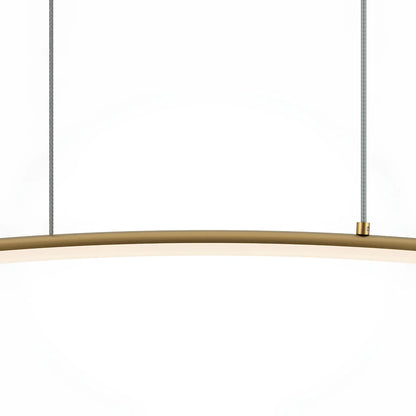 Maytoni Curve Pendellampa L98 cm, Mässing