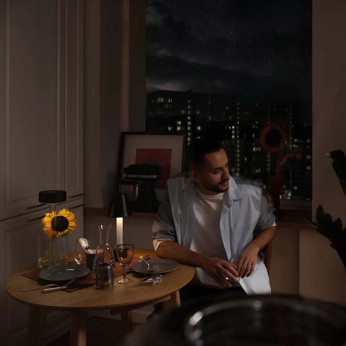 Maytoni AI Collaboration Bordslampa, Transparent