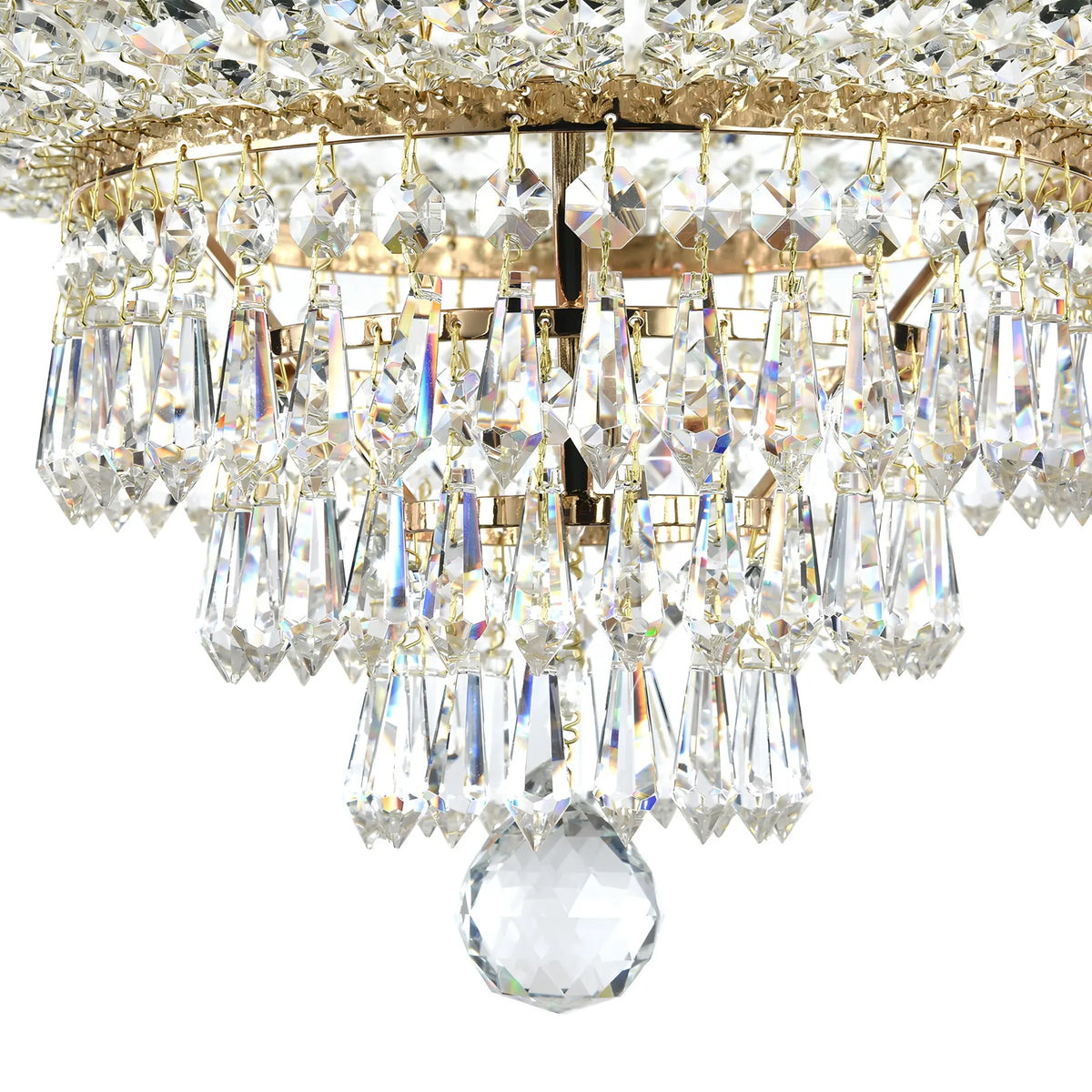 Maytoni Palace Ljuskrona Ø100 cm, Guld