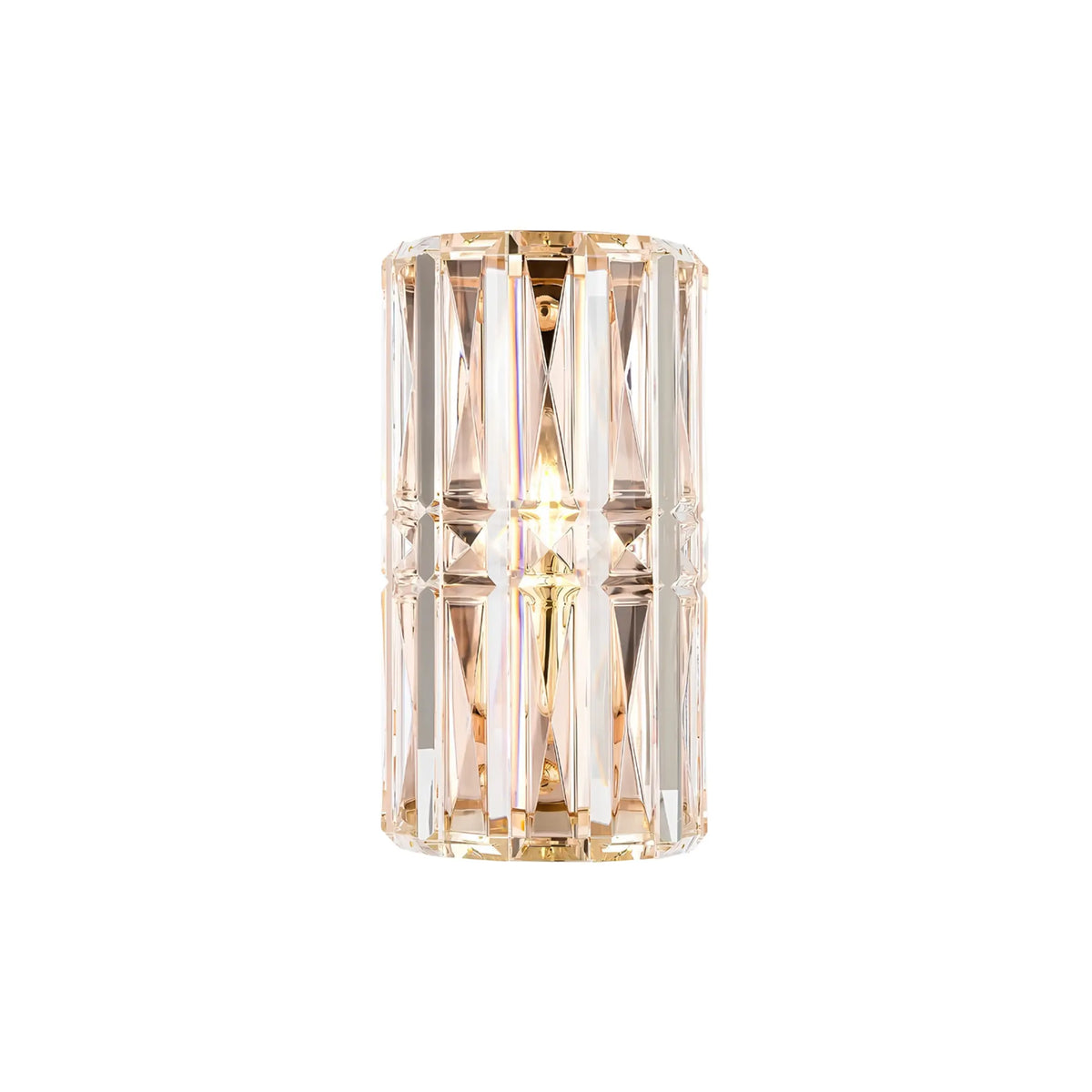 Maytoni Facet Vägglampa H25 cm, Guld