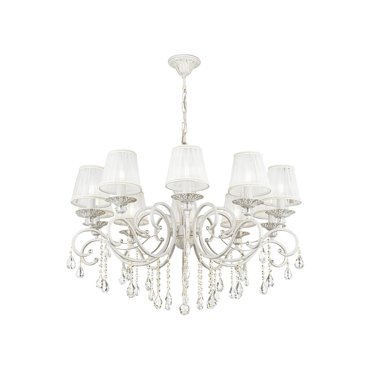 Maytoni Grace Ljuskrona Ø85 cm, Vit