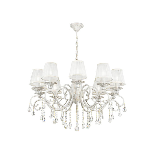 Maytoni Grace Ljuskrona Ø85 cm, Vit