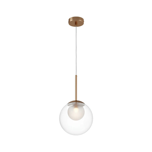 Maytoni Basic form Pendellampa Ø20 cm, Guld