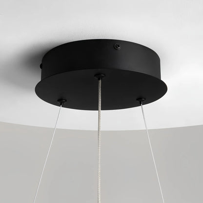 Maytoni Curve Pendellampa Ø60 cm, Svart