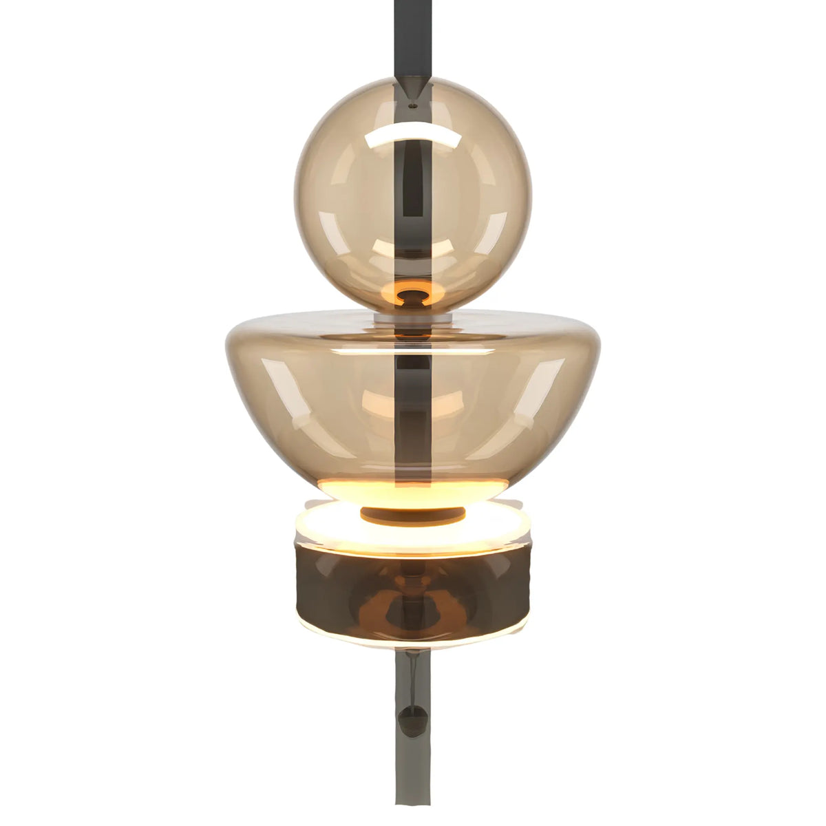 Maytoni Bangkok Pendellampa Ø40 cm, Svart
