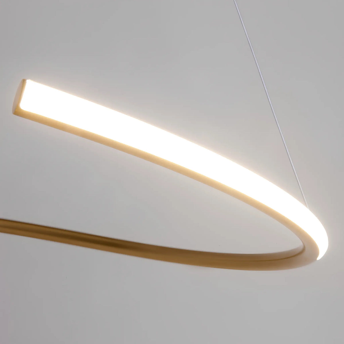 Maytoni Curve Pendellampa Ø60 cm, Mässing