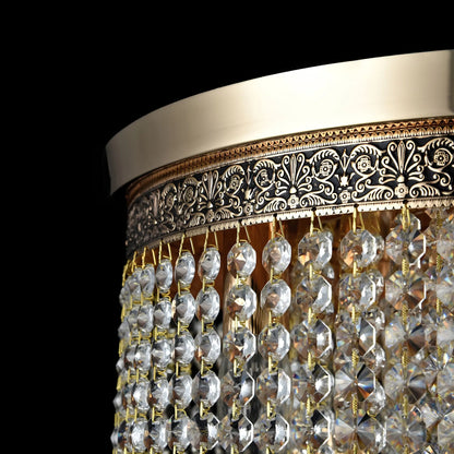 Maytoni Cascade Ljuskrona Ø42 cm, Guld