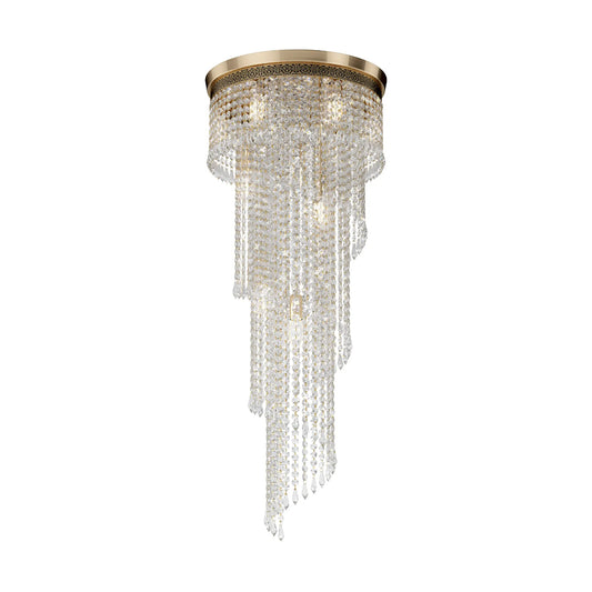 Maytoni Cascade Ljuskrona Ø42 cm, Guld