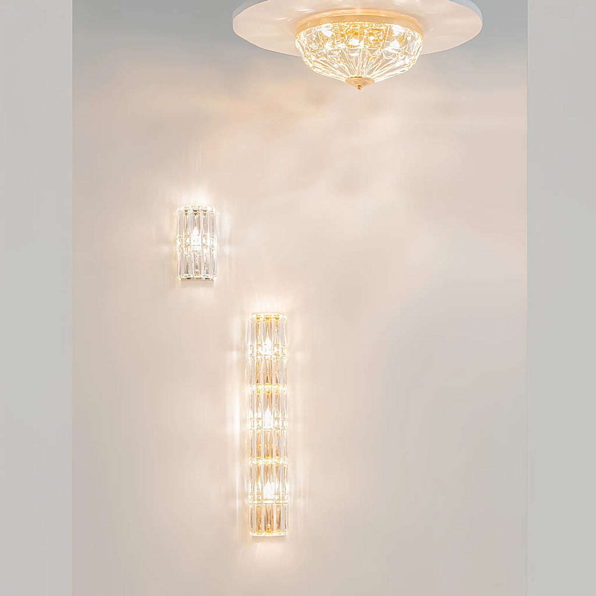 Maytoni Facet Vägglampa H25 cm, Krom