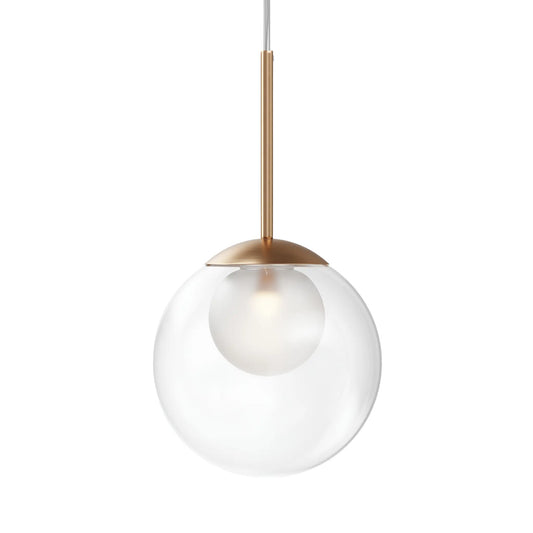Maytoni Basic form Pendellampa Ø20 cm, Guld