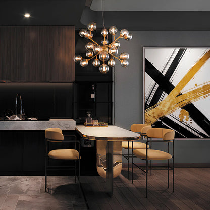 Maytoni Dallas Pendellampa Ø65 cm, Guld