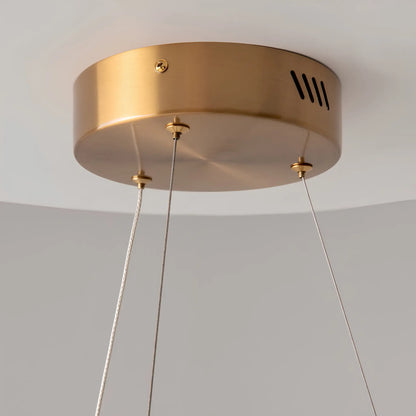 Maytoni Saturno Pendellampa Ø80 cm, Mässing