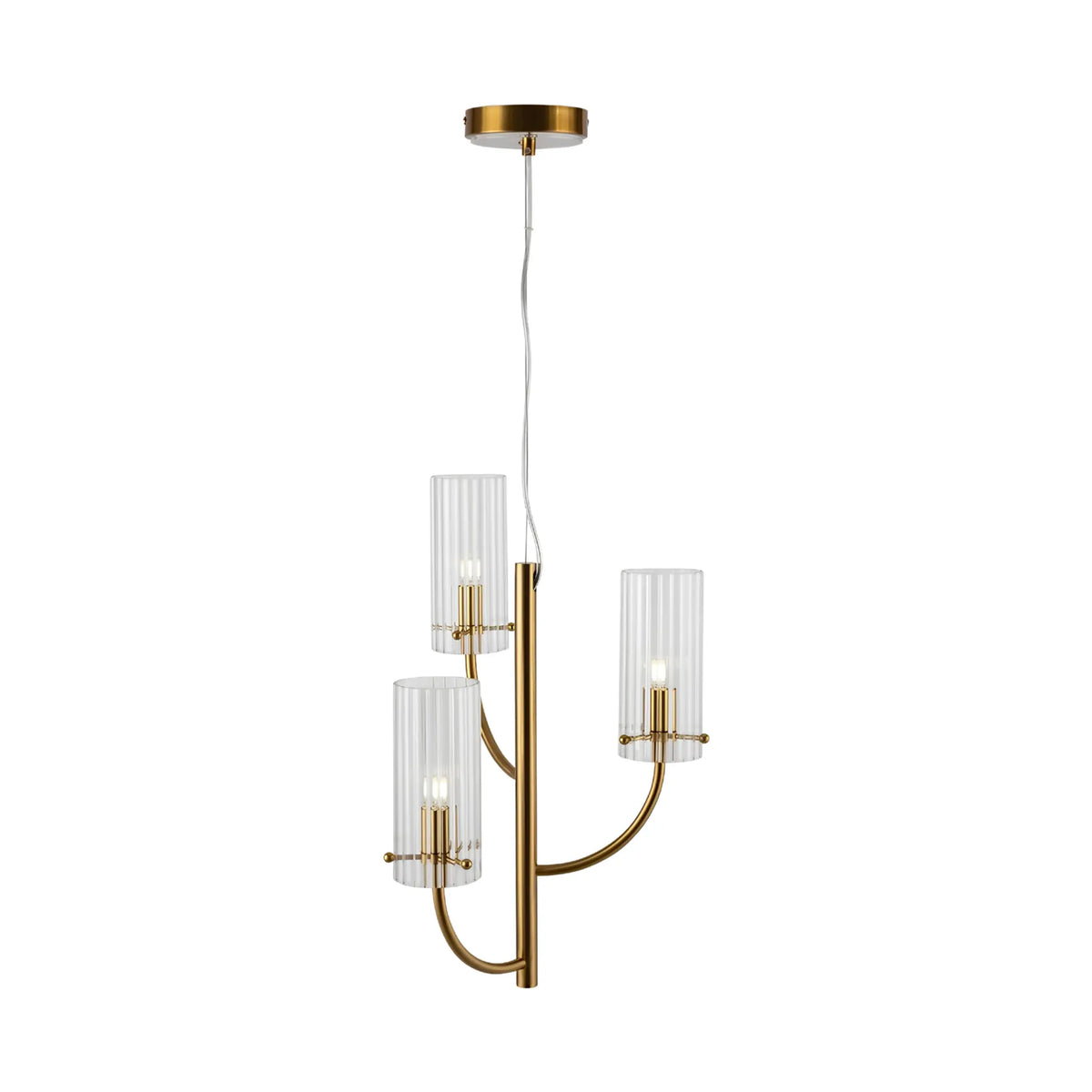 Maytoni Arco Pendellampa Ø35 cm, Mässing