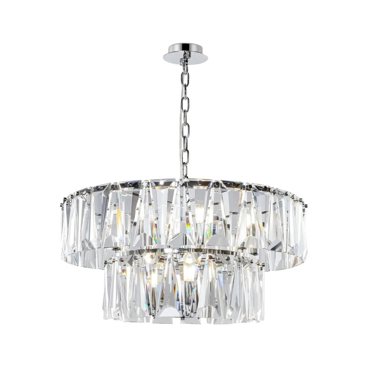 Maytoni Puntes Pendellampa Ø68 cm, Krom