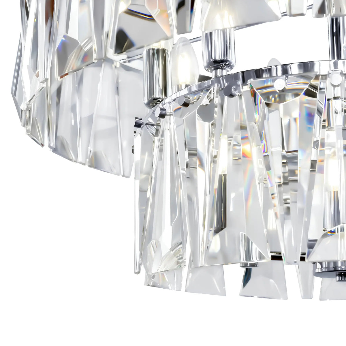 Maytoni Puntes Pendellampa Ø68 cm, Krom