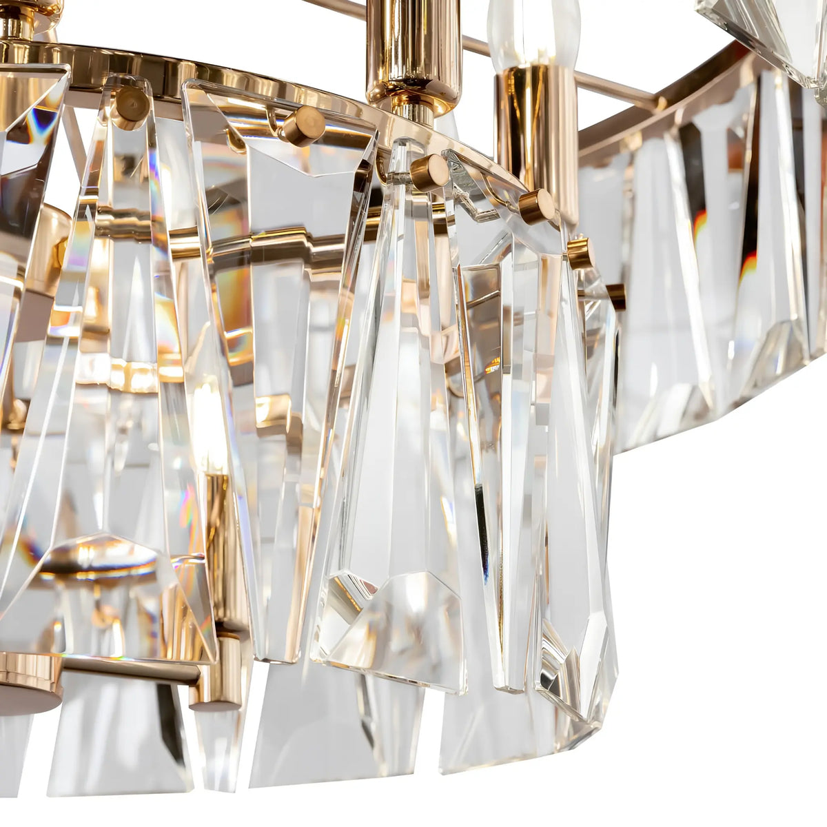 Maytoni Puntes Pendellampa Ø68 cm, Guld